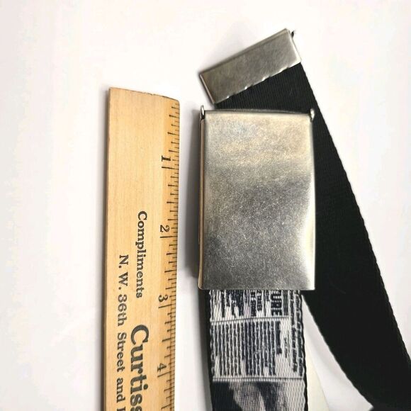 Buckle Down Harry Potter The New York Ghost Mens Belt Black White Cut To Size - Picture 7 of 8